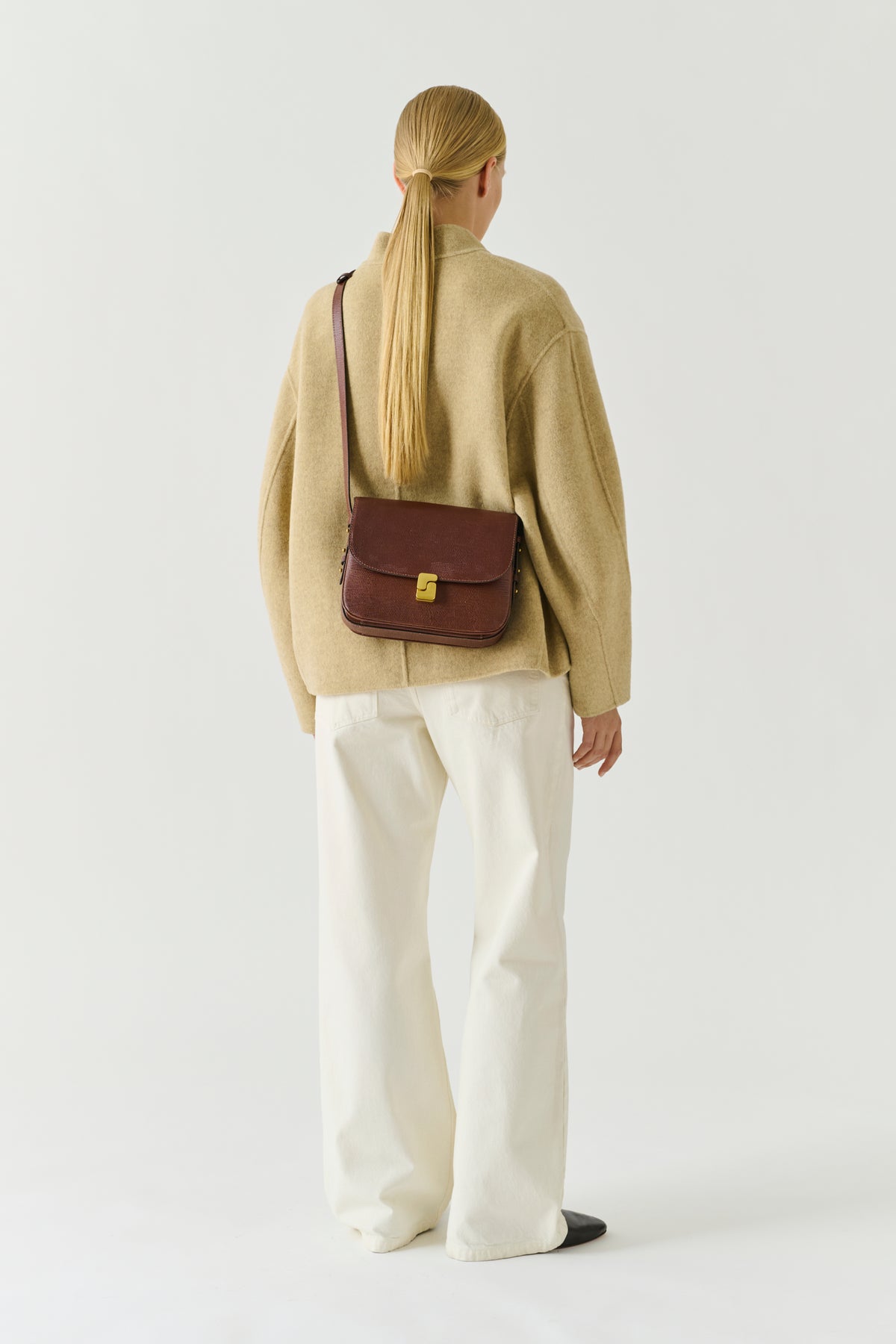 Bolso Bellissima Maxi - Cognac Cuero - Soeur vue 3