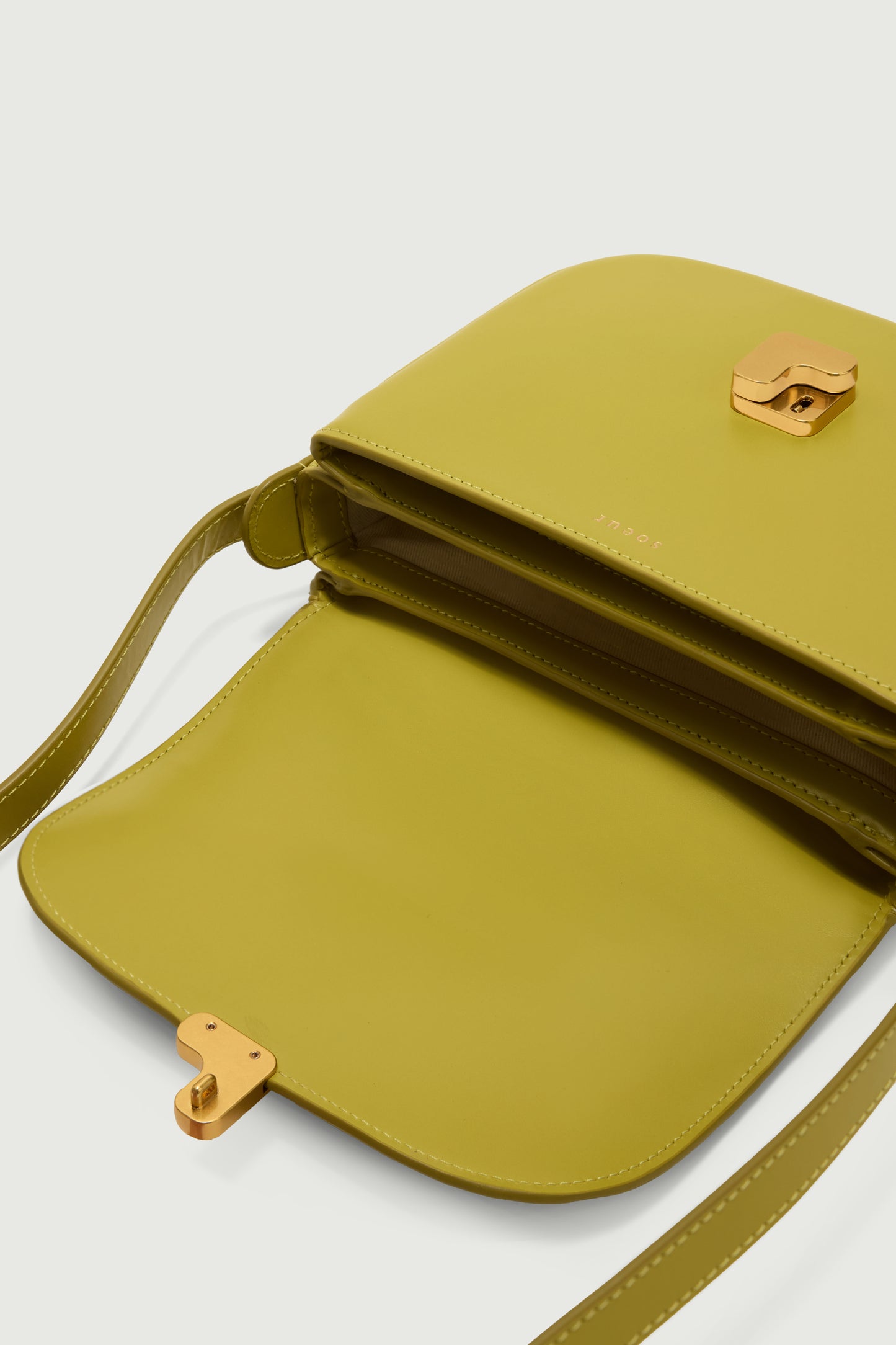 Bolso Bellissima Mini - Amarillo neón - Cuero - Mujer
