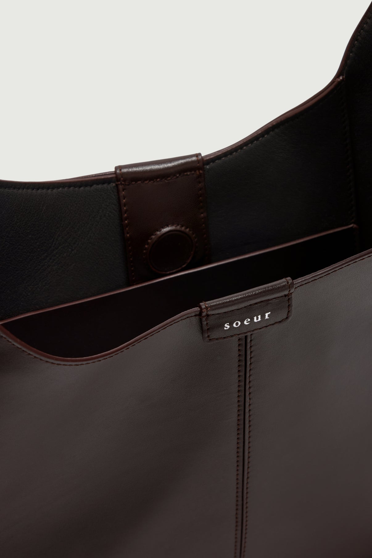 Bolso Cosima Mini - Marrón - Cuero - Mujer vue 4