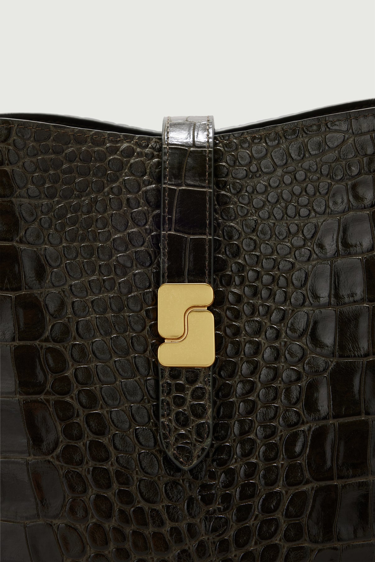 Bolso Bello Mini - Verde Oliva - Cuero - Mujer vue 5