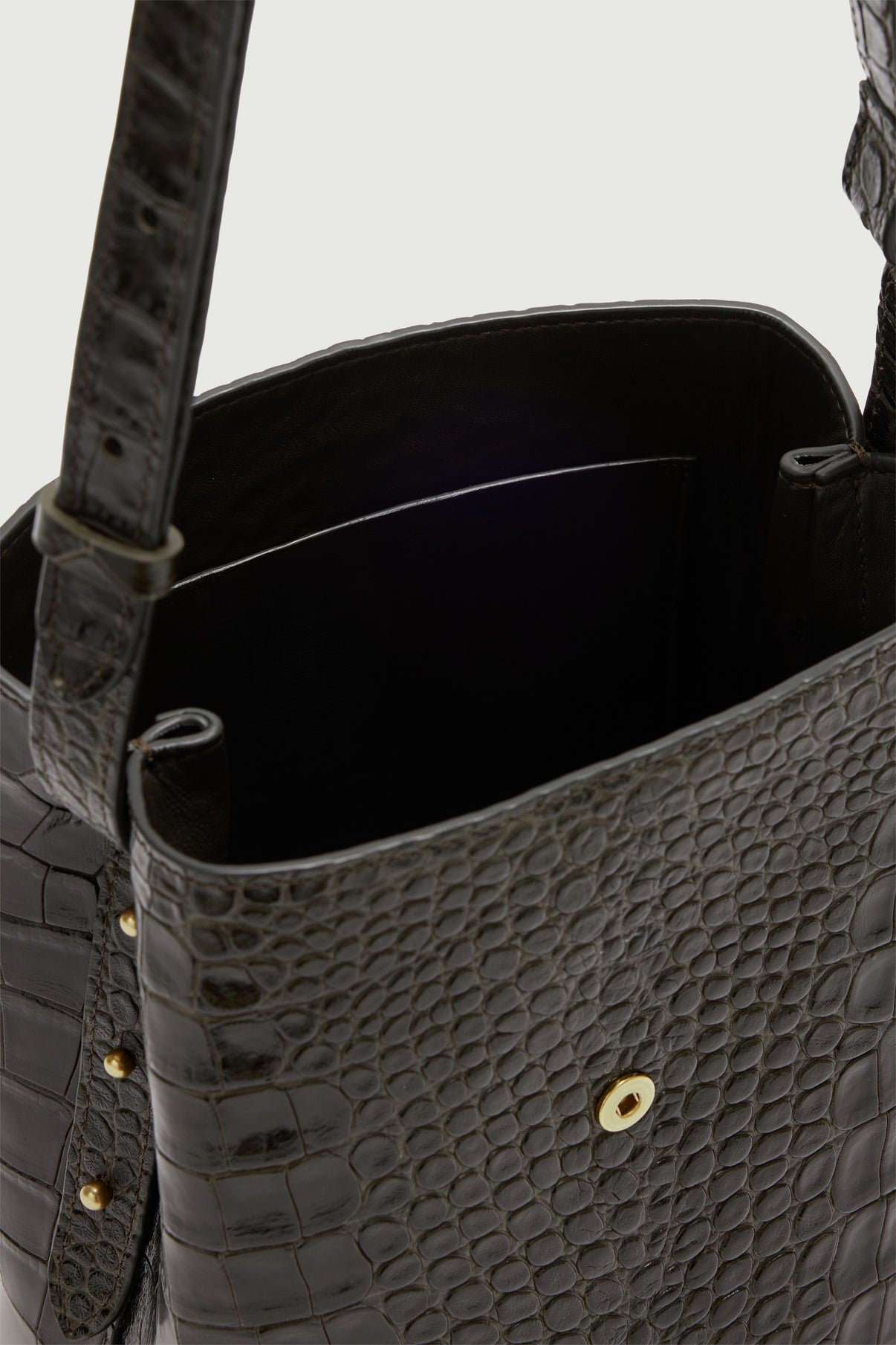 Bolso Bello Mini - Verde Oliva - Cuero - Mujer vue 6