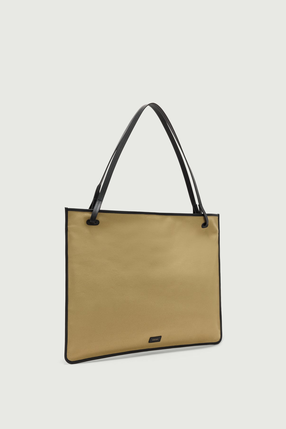 Capazo Darla - Beige/Negro - Algodón - Mujer vue 3
