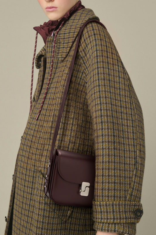 Bolso Bellissima Mini - Burdeos en cuero box - Soeur