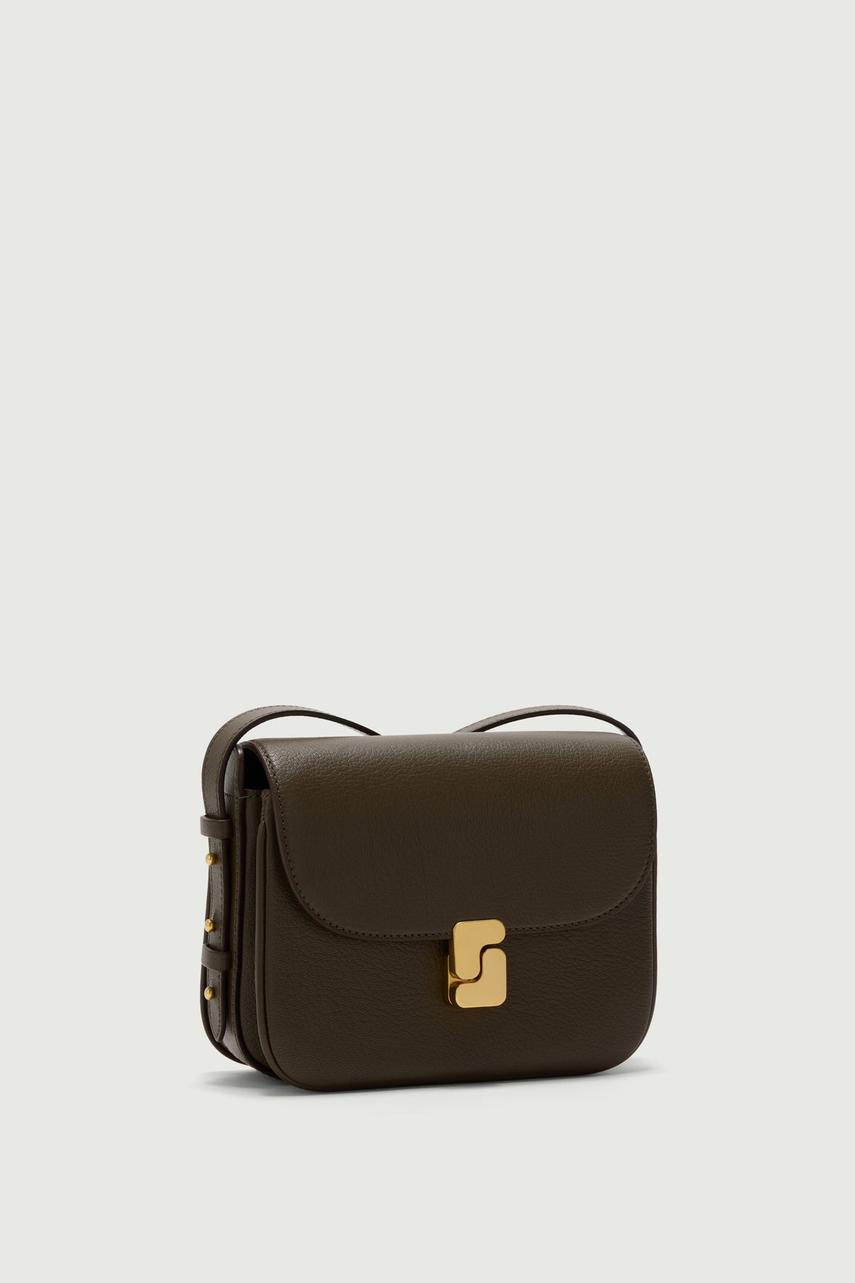 Bolso Bellissima Mini - Caqui oscuro - Cuero - Mujer vue 2