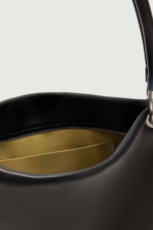 Cabas Gia Mini - Negro - Cuero - Mujer