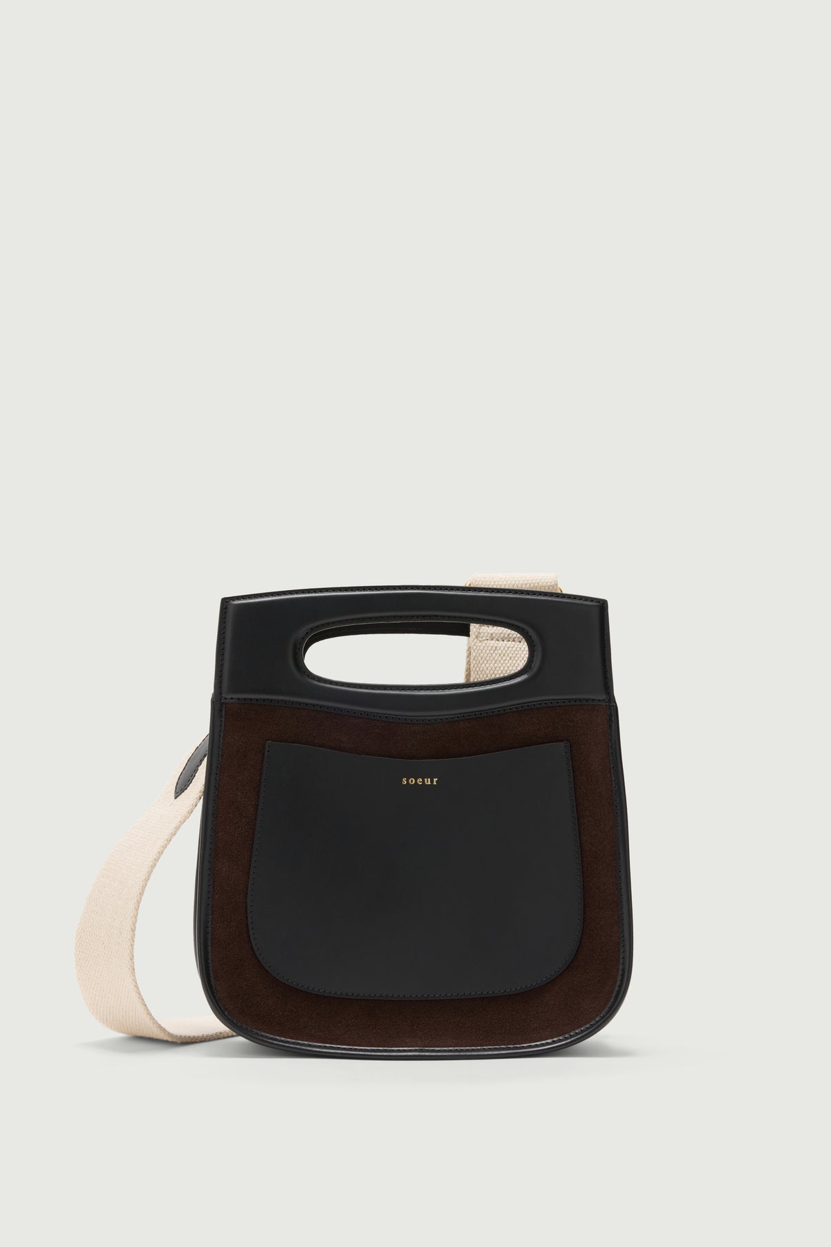 Bolso Cheri - Marrón Oscuro - Cuero - Mujer vue 2