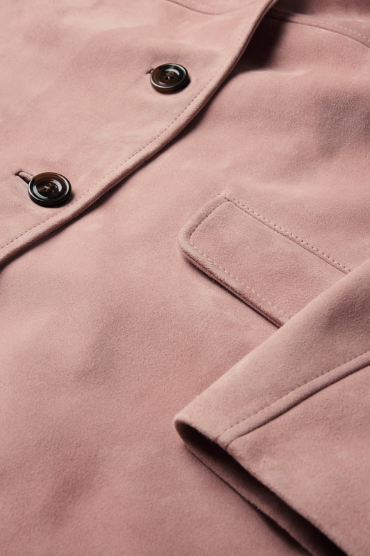Chaqueta Lorenzo - Rosa viejo - Cuero - Mujer
